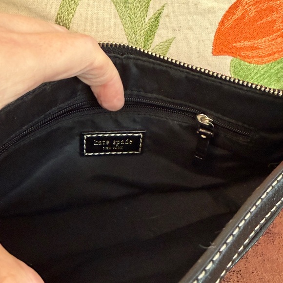 VINTAGE KATE SPADE DEMI BAG SIGNATURE CANVAS LEATHER VGUC - Picture 8 of 8